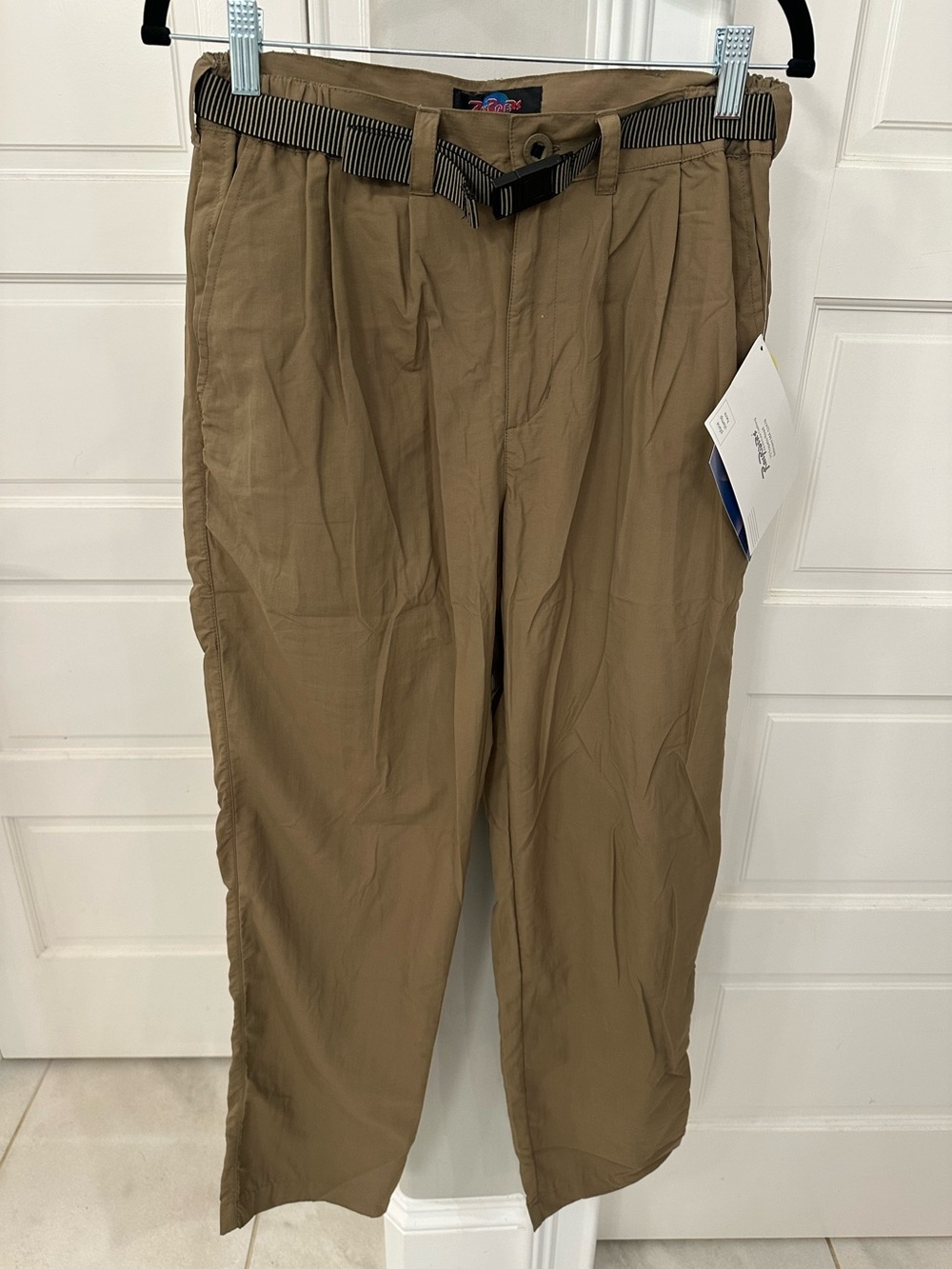 Rail Riders Adventure Khakis Pants Belted Womens Small UPF 30+ Outdoor Gorp NEW